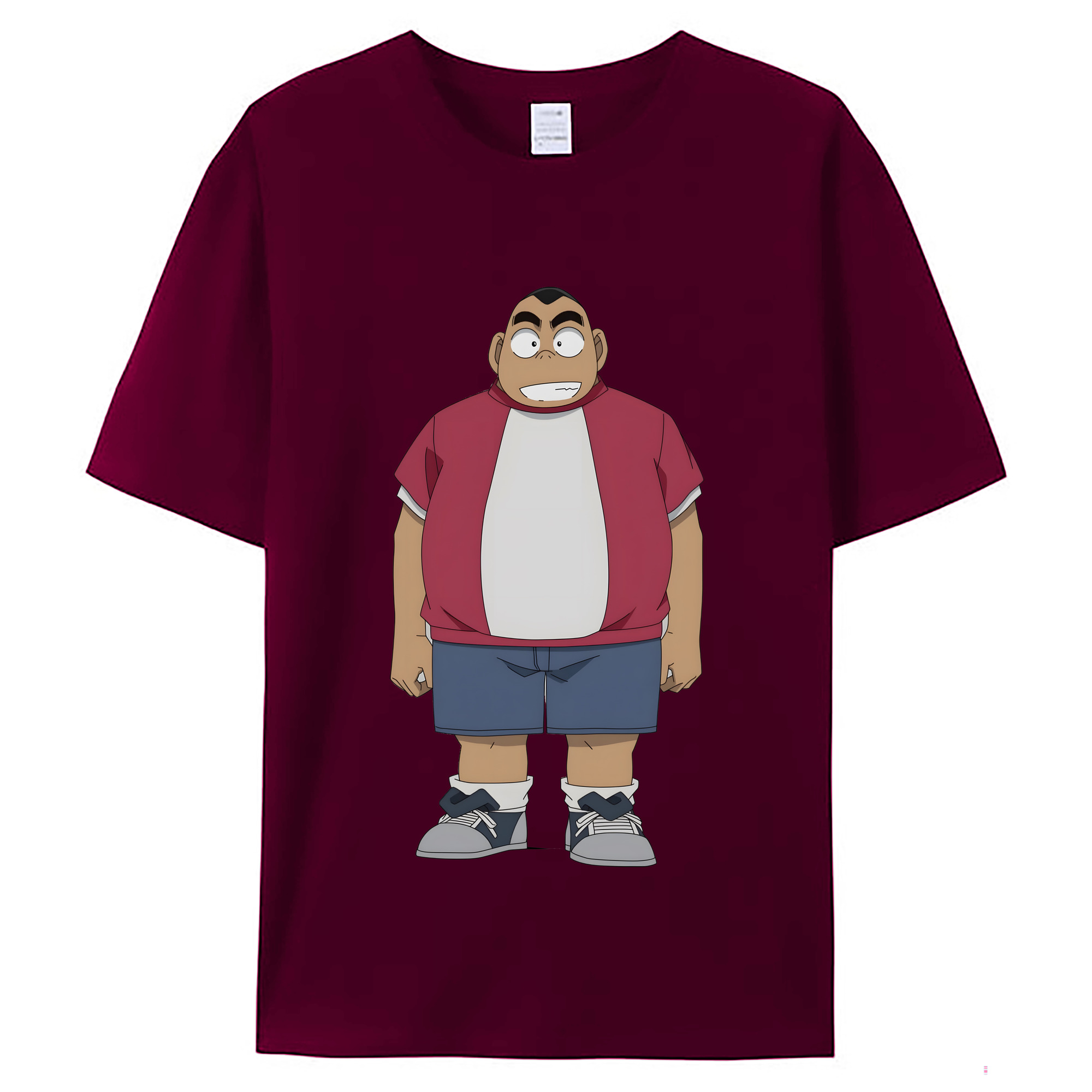 （画像用） 名探偵コナン 小嶋 元太 こじま げんた Detective Conan Kojima Genta レディースカジュアルプリントTシャツ（綿100％）